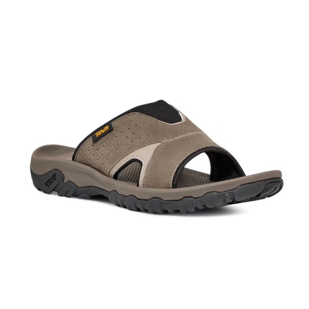 Teva Men's Size 8 Gray Suede Katavi 2 Slide On Sandals Shoes Outdoors Adventure